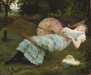 Valentine Cameron Prinsep Prints Sweet Repose oil painting reproduction